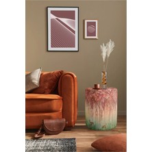 Adawall Red Mini Flowers And Gazels Puf