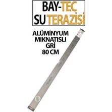 Gri Mıknatıslı Su Terazisi Meşem 80 cm