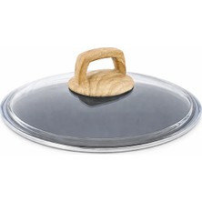 Arcak2 Karaca Granit Çelik 20 cm  Cam ve Ahşap Kulp