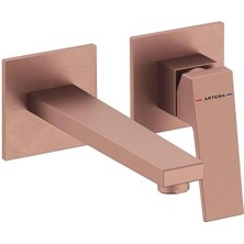 Artema Minimax Square Ankastre Lav. Bt.kısa Fırçalı Bakır A4359224 Ankastre Lavabo Bataryas