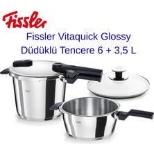 Fissler  Glossy Düdüklü Tencere 6 + 3,5 L +  Dijital Hassas Mutfak Tartısı  Hediye