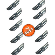 UK 10 Adet Kilit Karşılık -10 Parça No:1 Ispanyolet Karşılığı-Pvc-Kapı Pencere Karşılığı