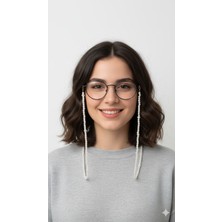 OptiPoint Beyaz Incili Gözlük Ipi