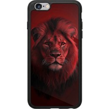 iPhone 6 Plus / 6s Plus Uyumlu Aslan Tasarımlı Glossy Premium Kılıf