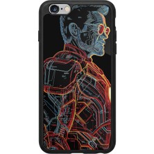 iPhone 6 Plus / 6s Plus Uyumlu Iron Man ( Demir Adam ) Tasarımlı Glossy Premium Kılıf