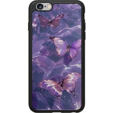 iPhone 6 Plus / 6s Plus Uyumlu Kelebek Tasarımlı Glossy Premium Kılıf