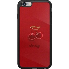 iPhone 6 Plus / 6s Plus Uyumlu Kiraz Tasarımlı Glossy Premium Kılıf