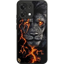 Oppo A6 Pro Uyumlu Aslan Tasarımlı Glossy Premium Kılıf