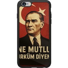 iPhone 6 Plus / 6s Plus Uyumlu  Mustafa Kemal Ataturk Tasarımlı Glossy Premium Kılıf