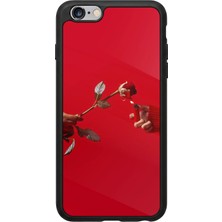 iPhone 6 Plus / 6s Plus Uyumlu Kirmizi Tasarımlı Glossy Premium Kılıf