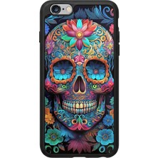 iPhone 6 Plus / 6s Plus Uyumlu Kurukafa Tasarımlı Glossy Premium Kılıf