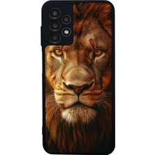 Samsung Galaxy A23 Uyumlu Aslan Tasarımlı Glossy Premium Kılıf
