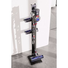 Zift Unique Dyson Uyumlu Dikey Süpürge Standı-Kolay Kurulum Yumuşak Tabanlı Mat Siyah