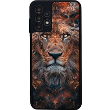Samsung Galaxy A13 Uyumlu Aslan Tasarımlı Glossy Premium Kılıf