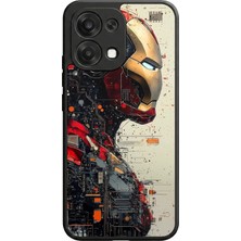 Oppo A6 Pro Uyumlu  Iron Man ( Demir Adam ) Tasarımlı Glossy Premium Kılıf