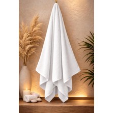Özkoç Tekstil Beyaz Banyo Havlusu 70x140 cm 440 Gram %100 Cotton