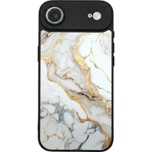 iPhone 17 Air Uyumlu Mermer Marble Tasarımlı Glossy Premium Kılıf