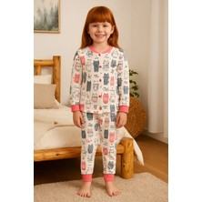 GMG Collection Baby Kız Çocuk Pembe Kedi Baskılı Pijama Takımı