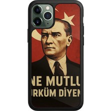 iPhone 11 Pro Max Uyumlu  Mustafa Kemal Ataturk Tasarımlı Glossy Premium Kılıf