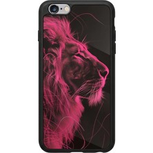 iPhone 6 Plus / 6s Plus Uyumlu Aslan Tasarımlı Glossy Premium Kılıf