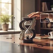 İki Yedi Konsept Zaman Bekçisi Baykuşlar Dekoratif Kum Saati Figürü Masaüstü Ofis Ev Dekorasyonu Biblo Hediyelik