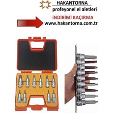 ALWAYSSPEED Ht- Rico  1/2 Kısa Lokmalı Torx Bits Uç Seti Uzun Torx Ucu Lokma Takımı 20 Parça