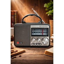 Telkur NS-8897BT Nostaljik Radyo Görünümlü Bluetooth,hafıza Kartı,usb Bellek,aux ve Radyo Destekli Hoparlör Metal Gri