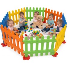 Exectus 8 Parçalı Modüler Bebek Oyun Çiti ve Top Havuzu 200 cm Çok Renkli