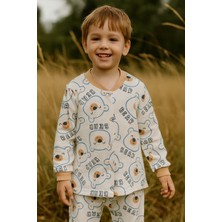 GMG Collection Baby Erkek Çocuk Ayı Bear Baskılı Pijama Takımı 3y,4,y,5y,6yaş