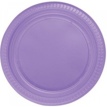 Party Express Plastik Tabak 22 cm 24'li - Lila