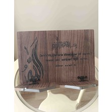 İskender Wood Ahşap Masa Üstü Ahşap Kuran Rahlesi Hediyelik Kitap Okuma Standı Tablet Tutucu
