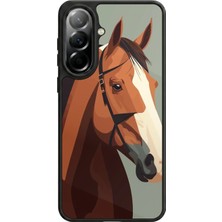 Samsung Galaxy A37 Uyumlu At Horse Tasarımlı Glossy Premium Kılıf