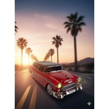 Telkur WS-1955 Nostaljik Araba Görünümlü Bluetooth,hafıza Kartı,usb Bellek,aux ve Radyo Destekli Hoparlör Kırmızı