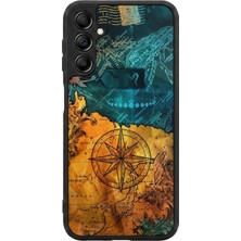 Samsung Galaxy A14 Uyumlu Harita Tasarımlı Glossy Premium Kılıf