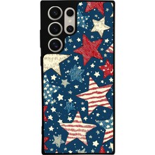 Samsung Galaxy S23 Ultra Uyumlu Retro Yildizlar Tasarımlı Glossy Premium Kılıf