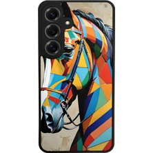 Samsung Galaxy S25 Uyumlu At Horse Tasarımlı Glossy Premium Kılıf