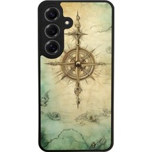 Samsung Galaxy S25 Uyumlu Pusula Tasarımlı Glossy Premium Kılıf