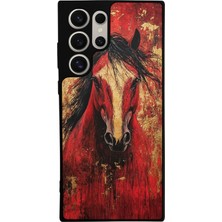 Samsung Galaxy S23 Ultra Uyumlu At Horse Tasarımlı Glossy Premium Kılıf