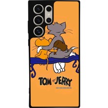 Samsung Galaxy S23 Ultra Uyumlu Tom And Jerry Tasarımlı Glossy Premium Kılıf