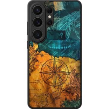 Samsung Galaxy S26 Ultra Uyumlu Pusula Tasarımlı Glossy Premium Kılıf