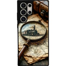 Samsung Galaxy S23 Ultra Uyumlu Pusula Tasarımlı Glossy Premium Kılıf