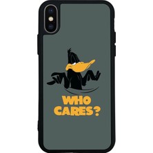 iPhone X/ Xs Uyumlu Daffy Duck Tasarımlı Glossy Premium Kılıf