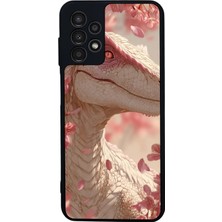 Samsung Galaxy A13 Uyumlu Dinazor Tasarımlı Glossy Premium Kılıf