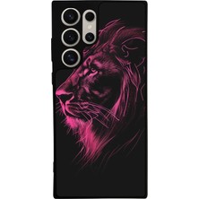 Samsung Galaxy S24 Ultra Uyumlu Aslan Tasarımlı Glossy Premium Kılıf