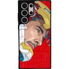 Samsung Galaxy S22 Ultra Uyumlu Iron Man ( Demir Adam ) Tasarımlı Glossy Premium Kılıf