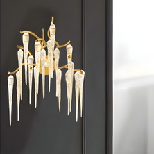 Ronisu Aydınlatma Serip Küçük Aplik Ağaç Görünümlü Zarif Taşlı Duvar Lambası