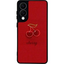 Samsung Galaxy S25 Edge Uyumlu Kiraz Tasarımlı Glossy Premium Kılıf