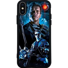 iPhone X/ Xs Uyumlu Terminator Tasarımlı Glossy Premium Kılıf