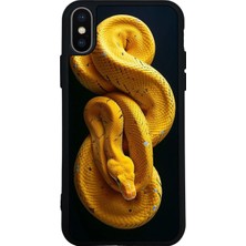 iPhone X/ Xs Uyumlu Yılan Tasarımlı Glossy Premium Kılıf