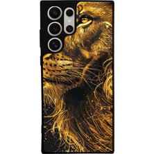 Samsung Galaxy S22 Ultra Uyumlu Aslan Tasarımlı Glossy Premium Kılıf
